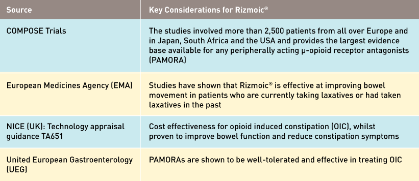 Key Considerations for Rizmoic